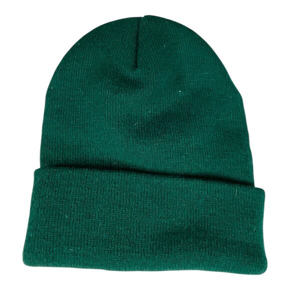 YP Classics God Loves You Aziel Beanie Hunter Green & White One Size Hat Cozy - Picture 2 of 7